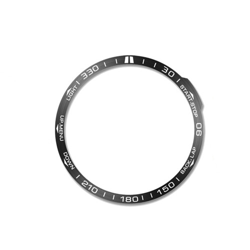 Moldura elegante compatível com Garmin Fenix 7X Black