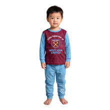(3-4 Years) West Ham United Long Sleeve Long Leg Pyjama Set (Boys Purple)