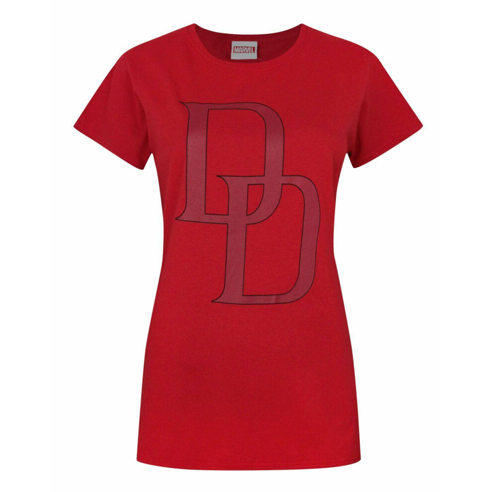 Marvel (Small) Short Sleeved T-Shirt (Womens Red)