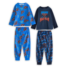 (13-14 Years) Poppy's Playtime Multi-Pack of 2 Long Sleeve Long Leg Pyjama Set (Boys Multicoloured)