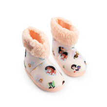 (11 UK Child) Disney Princess Slipper Boots (Girls Pink)