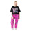 Monster High (Medium) Monster High Short Sleeve Long Leg Pyjama Set (Womens Black) 1