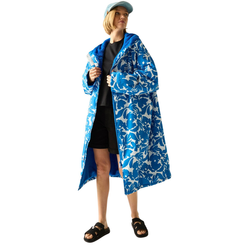 Regatta (Xs/S, Fleur Bloom) Outdoor Active Unisex Waterproof Zip Beach Surfing Changing Robe