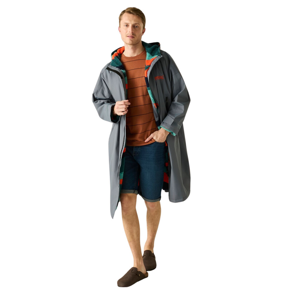 Regatta (Xs/S, Dark Storm) Outdoor Active Unisex Waterproof Zip Beach Surfing Changing Robe