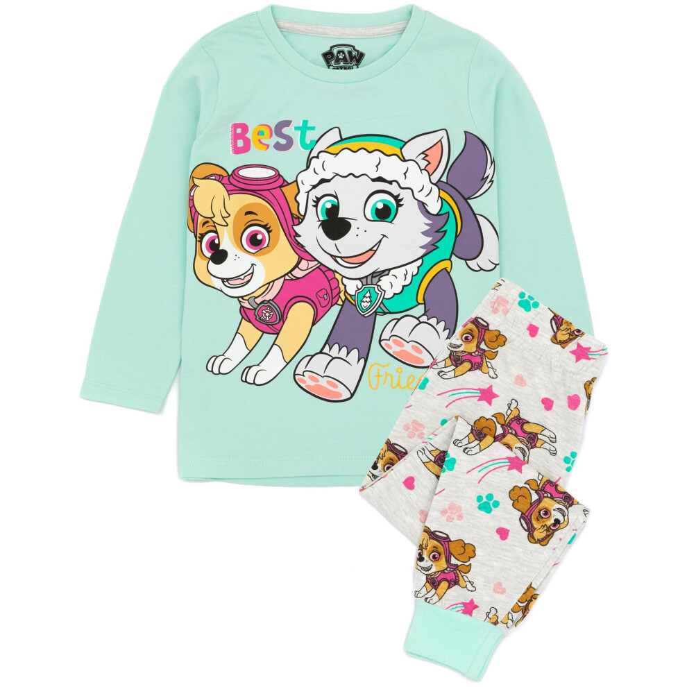 Paw Patrol (5-6 Years) Long Sleeve Long Leg Pyjama Set (Girls Blue)