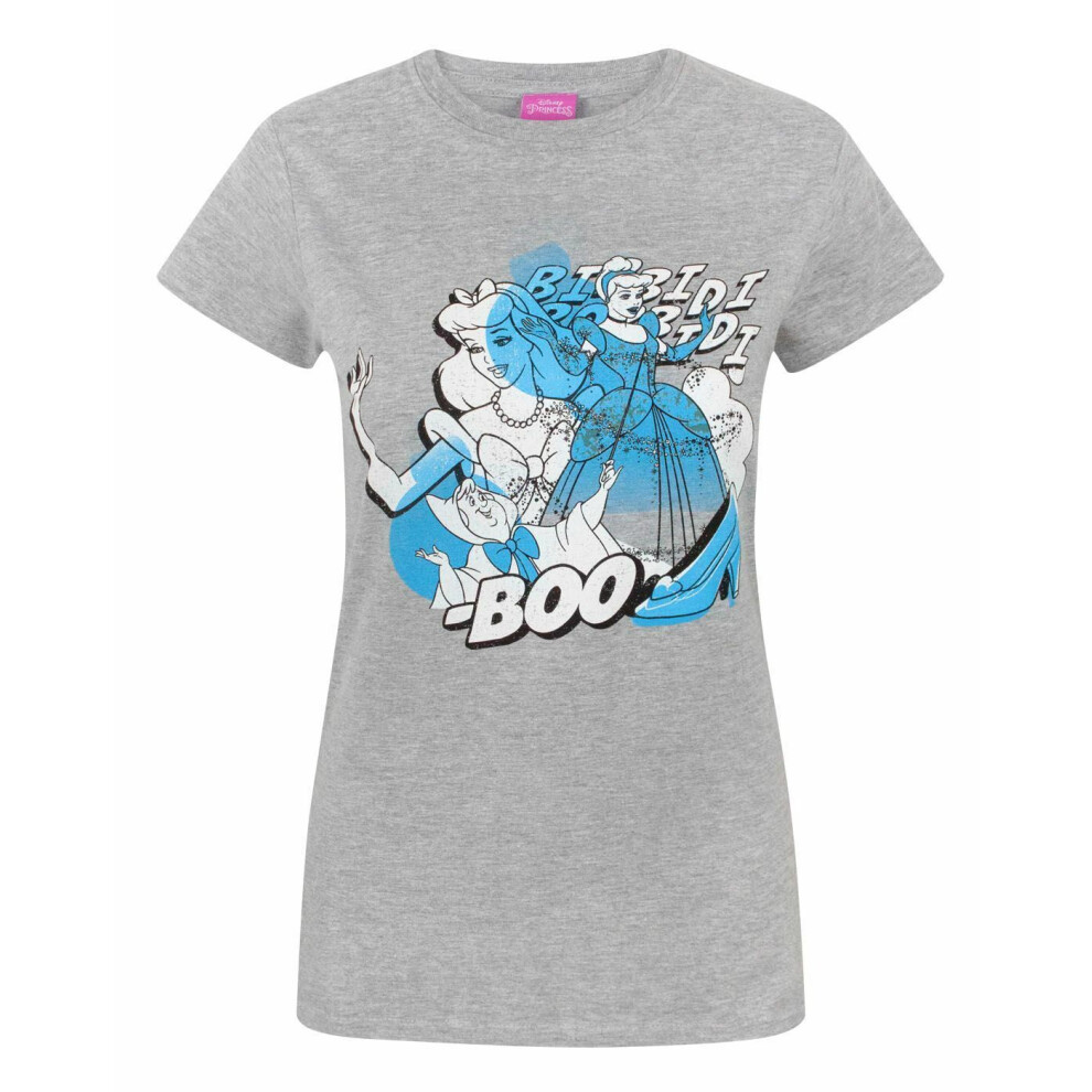 Disney Women's Grey Cinderella Bibbidi Bobbidi Boo T-Shirt - Image 2