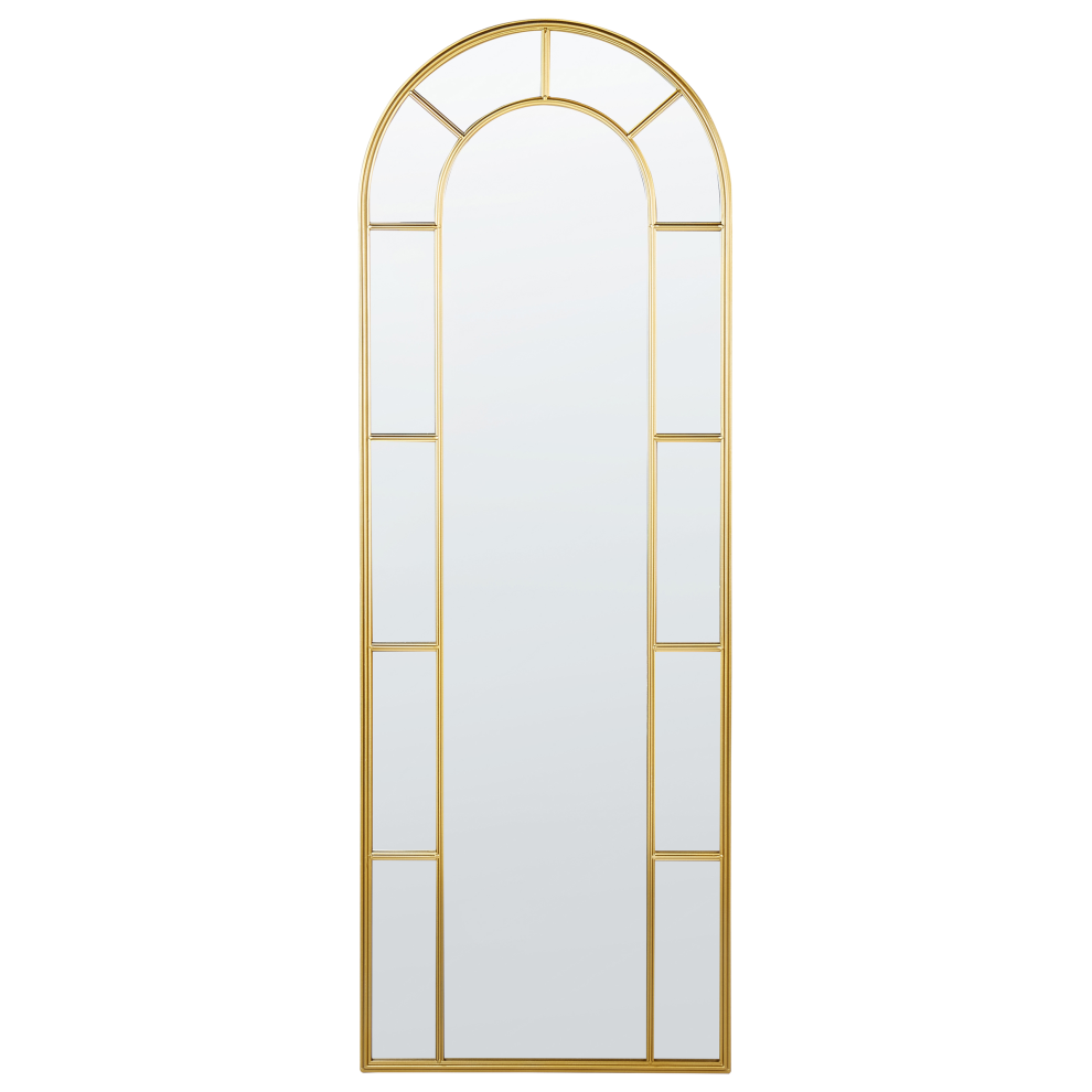 Photos - Wall Mirror Beliani  CROSSES 60 cm 170 cm Metal Gold 