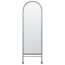 Wall Mirror JARNAGES 45 cm 145 cm Metal Black