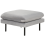 Beliani Ottoman VINTERBRO Velvet Grey 1