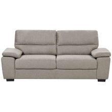 Sofa 3 Seater VOGAR Fabric Light Brown
