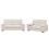 Beliani Living Room Set 5 Seater VOGAR Fabric Light Beige 1