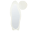 Beliani Wall Mirror REIGNY 57 cm 160 cm Velvet White 1