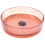 Beliani Countertop Basin TOLOSA  360 mm Solid Surface Light Red 1