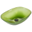 Beliani Countertop Basin MOENGO 540 x 360 mm Solid Surface Green 1