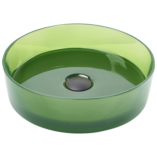 Beliani Countertop Basin TOLOSA  360 mm Solid Surface Green