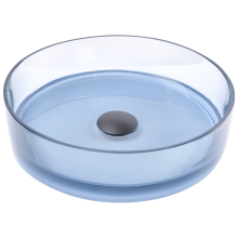 Countertop Basin TOLOSA 360 mm Solid Surface Light Blue