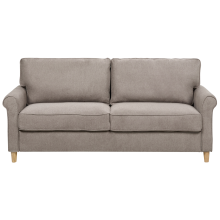 Sofa 3 Seater RONNEBY Fabric Light Brown