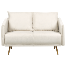 Sofa 2 Seater MAURA Fabric Light Beige