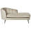 Beliani Left-Hand Chaise Longue ALLIER Velvet Beige 1