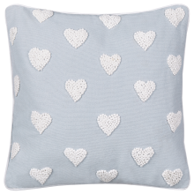 Throw Cushion GAZANIA 45 x 45 cm Cotton Light Grey