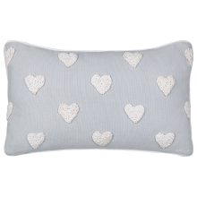 Throw Cushion GAZANIA 30 x 50 cm Cotton Light Grey