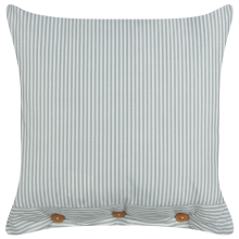 Throw Cushion SEBRINE 45 x 45 cm Mint Green Striped
