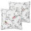 Beliani Throw Cushion DILLENIA 45 x 45 cm Cotton White 1
