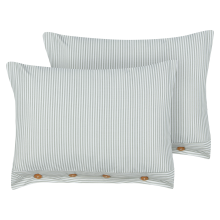 Set of 2 Decorative Cushions SEBRINE 40 x 60 cm Mint Green Striped