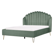 Bed Velvet AMBILLOU 140 x 200 cm (EU Double) Green