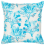 Beliani Throw Cushion ROCKWEED 45 x 45 cm Cotton White Floral Pattern 1