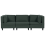 Beliani Modular Sofa 3 Seater UNSTAD Fabric Dark Green 1