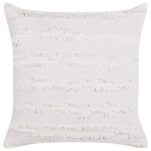 Throw Cushion MAKNEH 45 x 45 cm Cotton White Solid