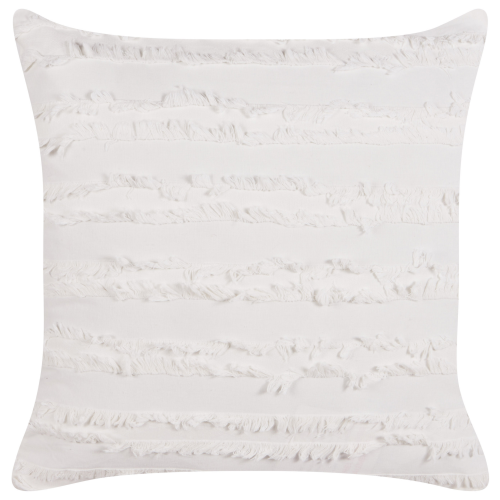 Beliani Throw Cushion MAKNEH 45 x 45 cm Cotton White Solid