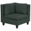 Beliani Corner Seat UNSTAD Fabric Dark Green 1
