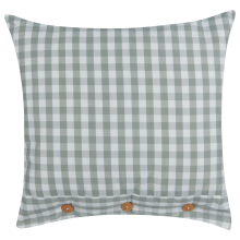 Throw Cushion TALYA 45 x 45 cm Mint Green Checked