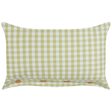 Throw Cushion TALYA 40 x 60 cm Olive Green Checked