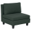 Beliani 1-Seat Section UNSTAD Fabric Dark Green 1
