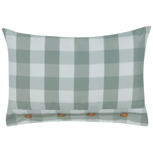 Throw Cushion TAMNINE 40 x 60 cm Mint Green Checked