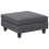 Beliani Ottoman UNSTAD Fabric Dark Grey 1
