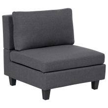1-Seat Section UNSTAD Dark Grey Fabric