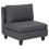Beliani 1-Seat Section UNSTAD Dark Grey Fabric 1