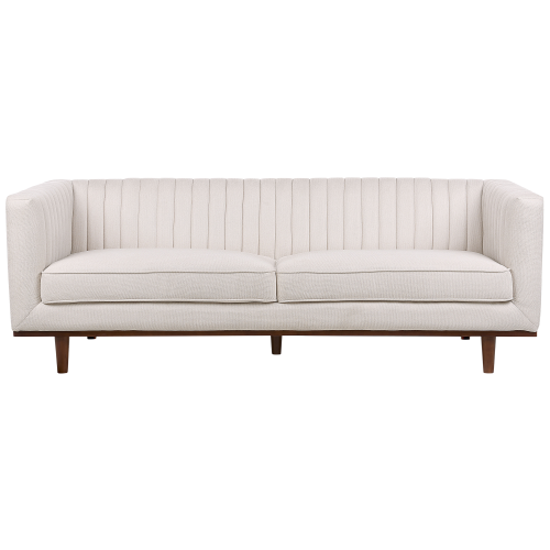 Beliani Sofa 3 Seater SKAULE Fabric Beige