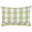 Beliani Throw Cushion TAMNINE 40 x 60 cm Light Green Checked 1