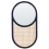 Beliani Wall Mirror BALEAL 30 cm 56 cm Rattan Natural 1