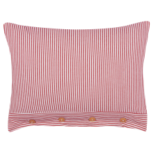 Throw Cushion AALITA 40 x 60 cm Cotton Red Striped