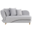 Beliani Left-Hand Chaise Longue MERI with Storage Velvet Light Grey 1