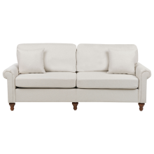 Sofa 3 Seater GINNERUP Fabric Light Beige