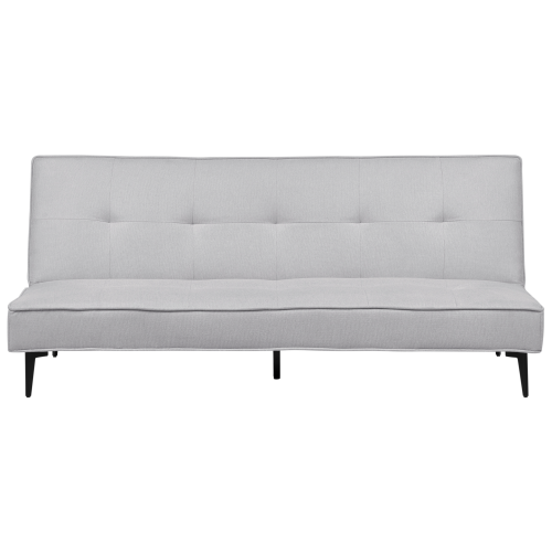 Beliani Sofa Bed 3 Seater ESSVIK Fabric Light Grey