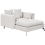 Beliani Chaise Longue CHARMES Fabric Light Beige 1