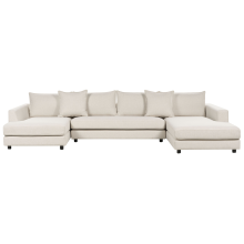 Corner Sofa LILVIKEN Fabric Light Beige